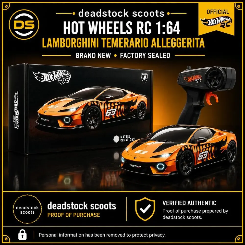 Hot Wheels RC 1/64 Lamborghini Temerario Alleggerita Pack Remote Control Car